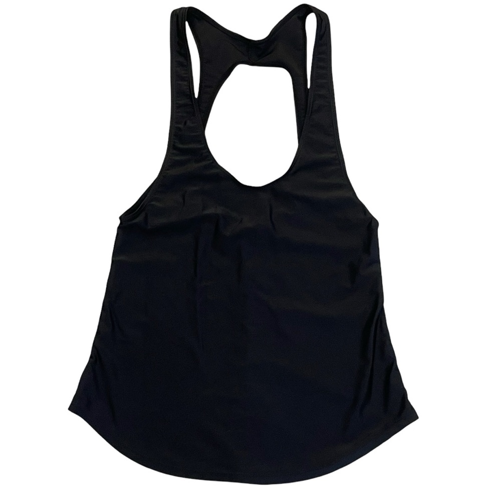 Women’s Black Scoop Neck Swim Top Size S